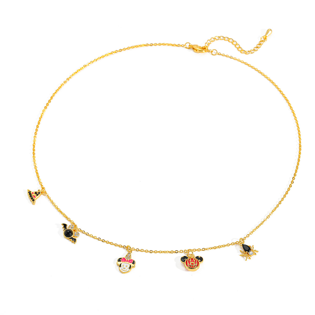 Gold Cartoon Charm Necklace