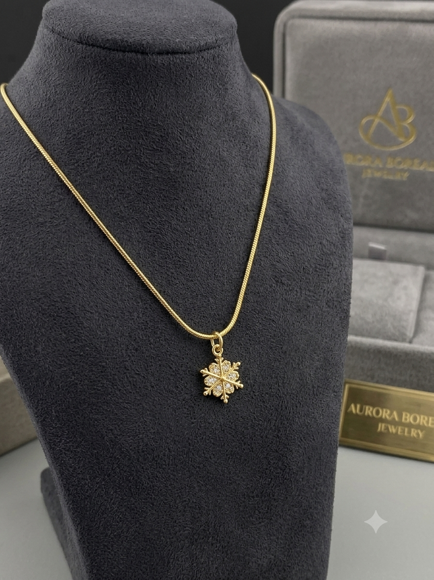 All four pendant necklace options laid flat